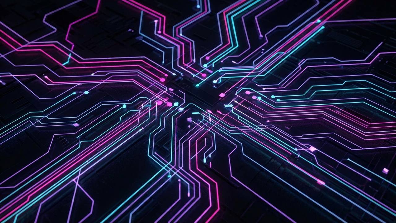 Banking On AI: How GCC Financial Services Are Embracing Automation For Success 1 An abstract visual showing various digital nodes connecting and integrating, symbolizing the bridging of an AI adoption gap.