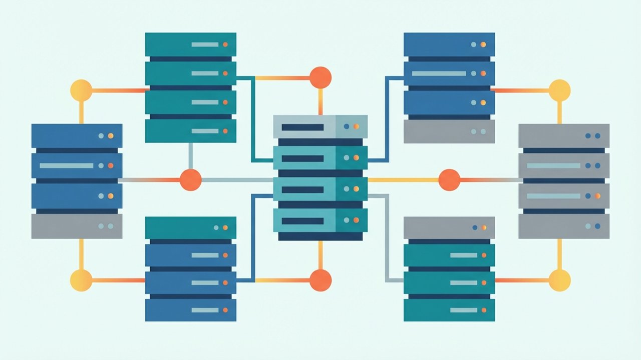 Banking on AI: How GCC financial services are embracing automation 1 Illustration of fragmented legacy data systems being unified into a modern, interconnected digital infrastructure, symbolizing the modernization of banking IT for AI.