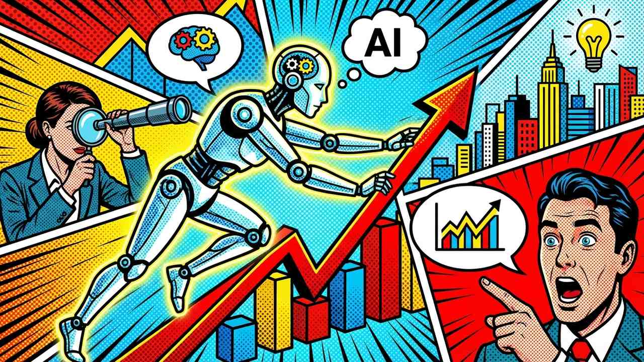 Banking on AI: A Strategic Blueprint for GCC Financial Services 3 An abstract image showing a central glowing core, representing AI, radiating lines of growth and a visionary landscape.
