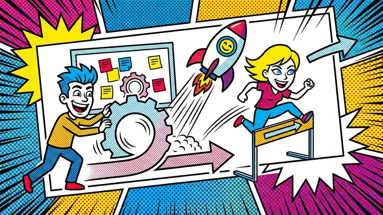 Banking on AI: A Strategic Blueprint for GCC Financial Services 4 An abstract illustration of a dynamic, iterative project cycle with arrows indicating forward momentum and continuous improvement.