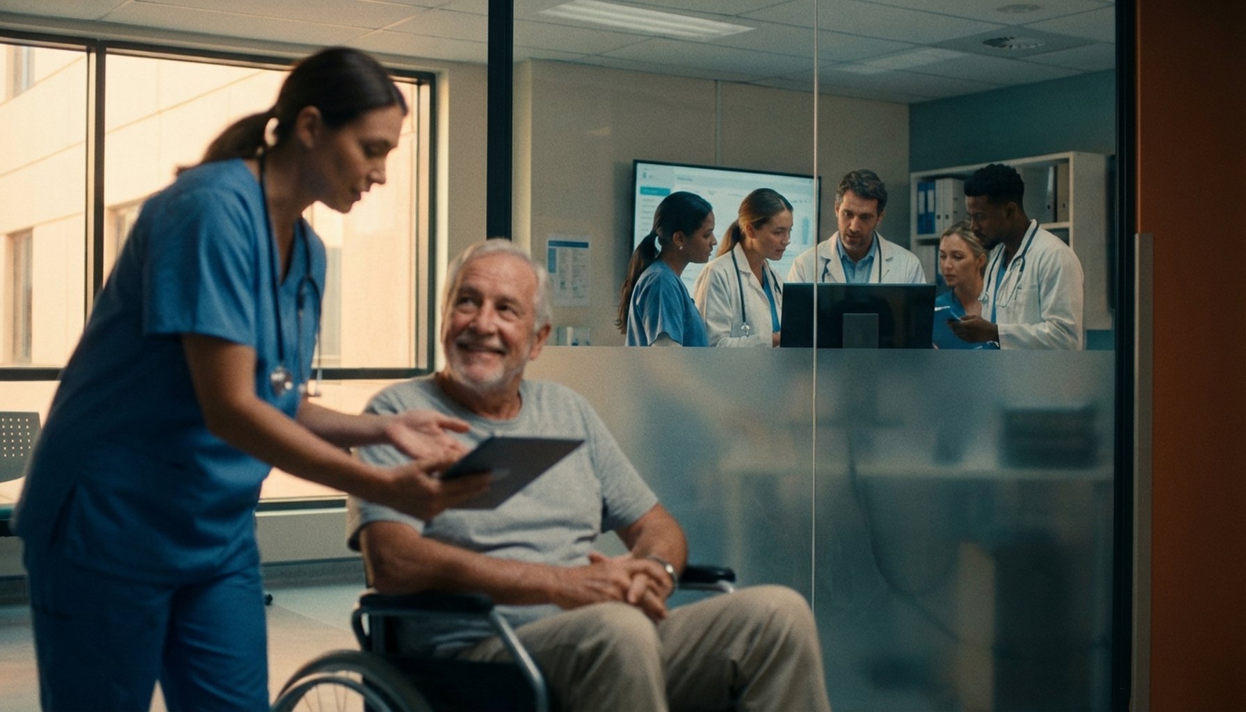 7 Proven AI Marketing Automation Strategies for UAE Healthcare 1 Abstract representation of improved healthcare efficiency and patient satisfaction through digital means.