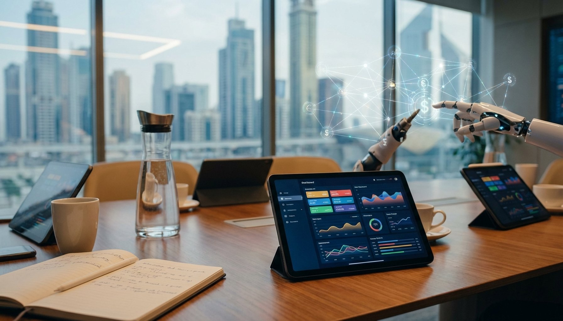 The Ultimate Guide to AI Marketing Automation Cost in UAE for 2026: What to Expect? 4 An abstract visual of digital pathways converging and overcoming a metaphorical barrier, representing challenges being resolved by AI.