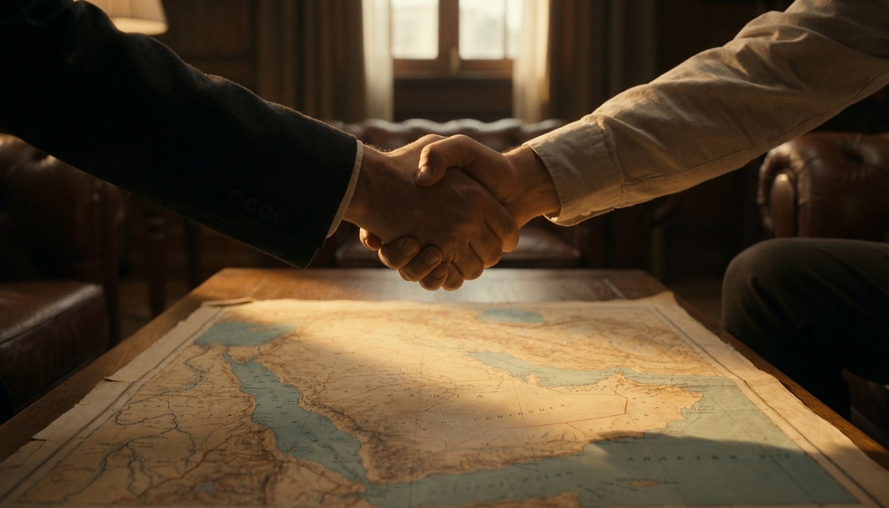 AI Marketing Automation: Proven Ways UAE SMEs Cut Cost in 2026 5 A stylized handshake overlaying a subtle map outline of the GCC region, symbolizing trust, ethical practices, and local relevance in AI solutions.