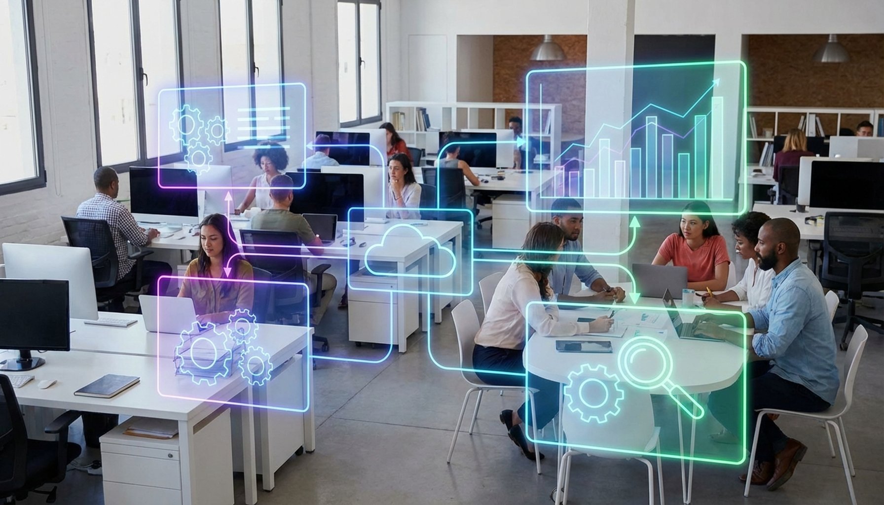 AI Digital Marketing Strategy UAE and GCC: The Ultimate Guide for 2026 7 Graphic depicting various gears or building blocks, some labeled 'AI', fitting together perfectly, symbolizing tailored and trustworthy AI solutions for startups and SMEs.