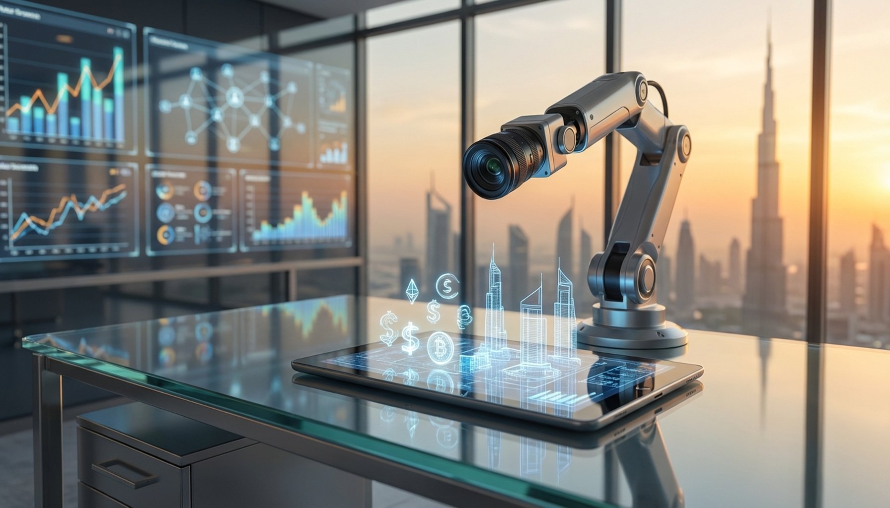 The Ultimate Guide to AI Marketing Automation Cost in UAE for 2026: What to Expect? 8 A complex digital flowchart with small AI brain icons, illustrating automated processes like ad optimization, customer journey mapping, and verification.