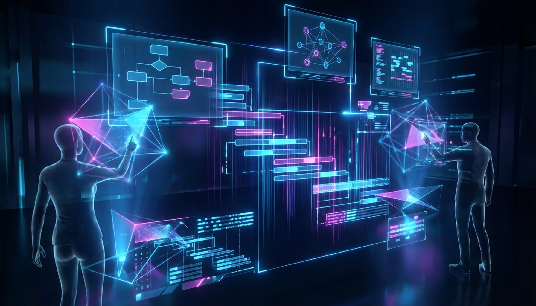 AI Voice Assistants vs Text Chatbots - What's Best For Your Business 5 An abstract illustration of a strategic roadmap leading towards a successful outcome, with clear path markers and a sense of progression.