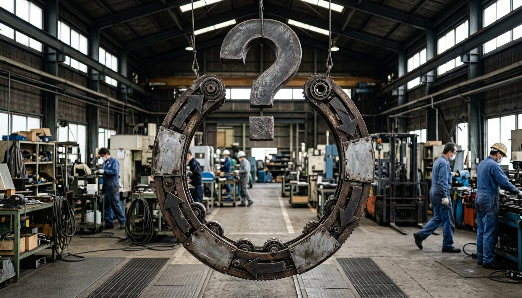 AI Social Media Automation for GCC Businesses: 7-Steps To Maximize ROI and Competitive Advantage 6 A stylized question mark positioned above a circular diagram illustrating the 'test, learn, optimize, scale' loop.