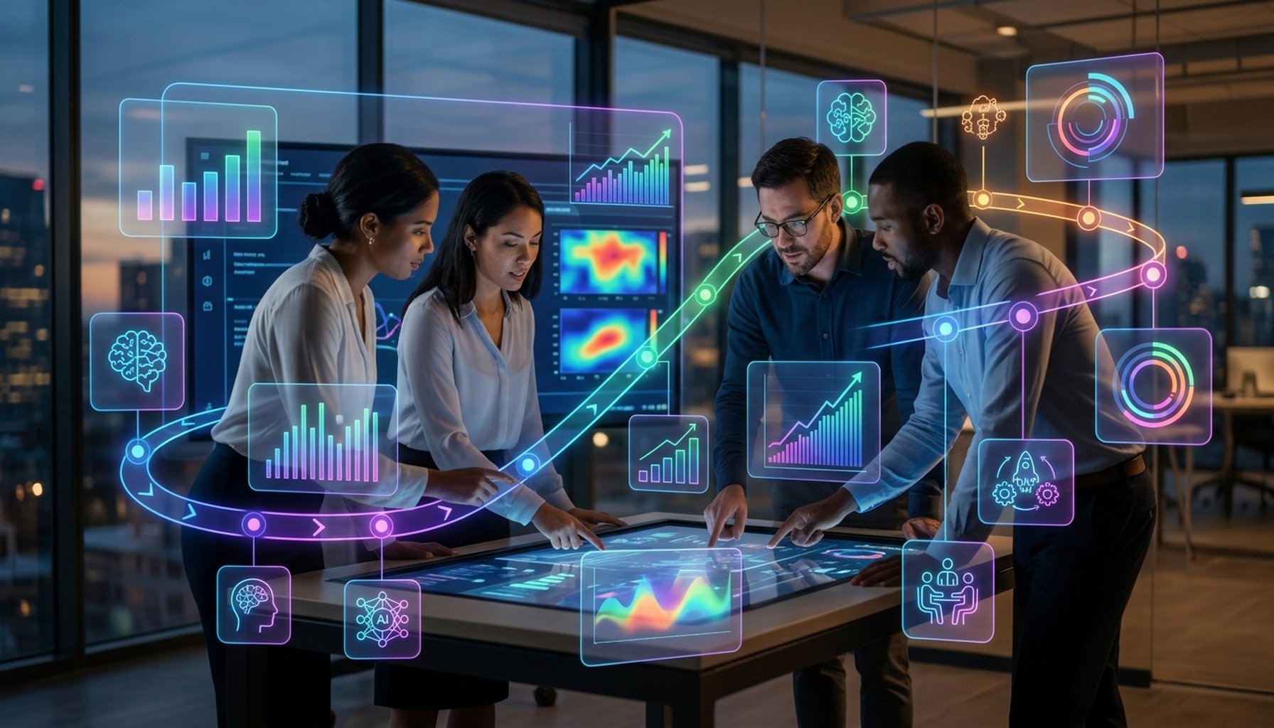 Agentic AI Implementation in Dubai Private Sector: The Ultimate Guide for 2026 3 Visual metaphor of a clear path forward with milestones, symbolizing AI implementation progress.