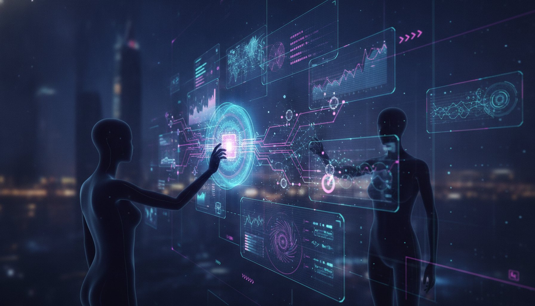 Transforming Businesses With Marketing Automation: Proven Strategies & Approach 1 An abstract visual representing artificial intelligence processing customer data to automate personalized marketing campaigns and identify high-value accounts.
