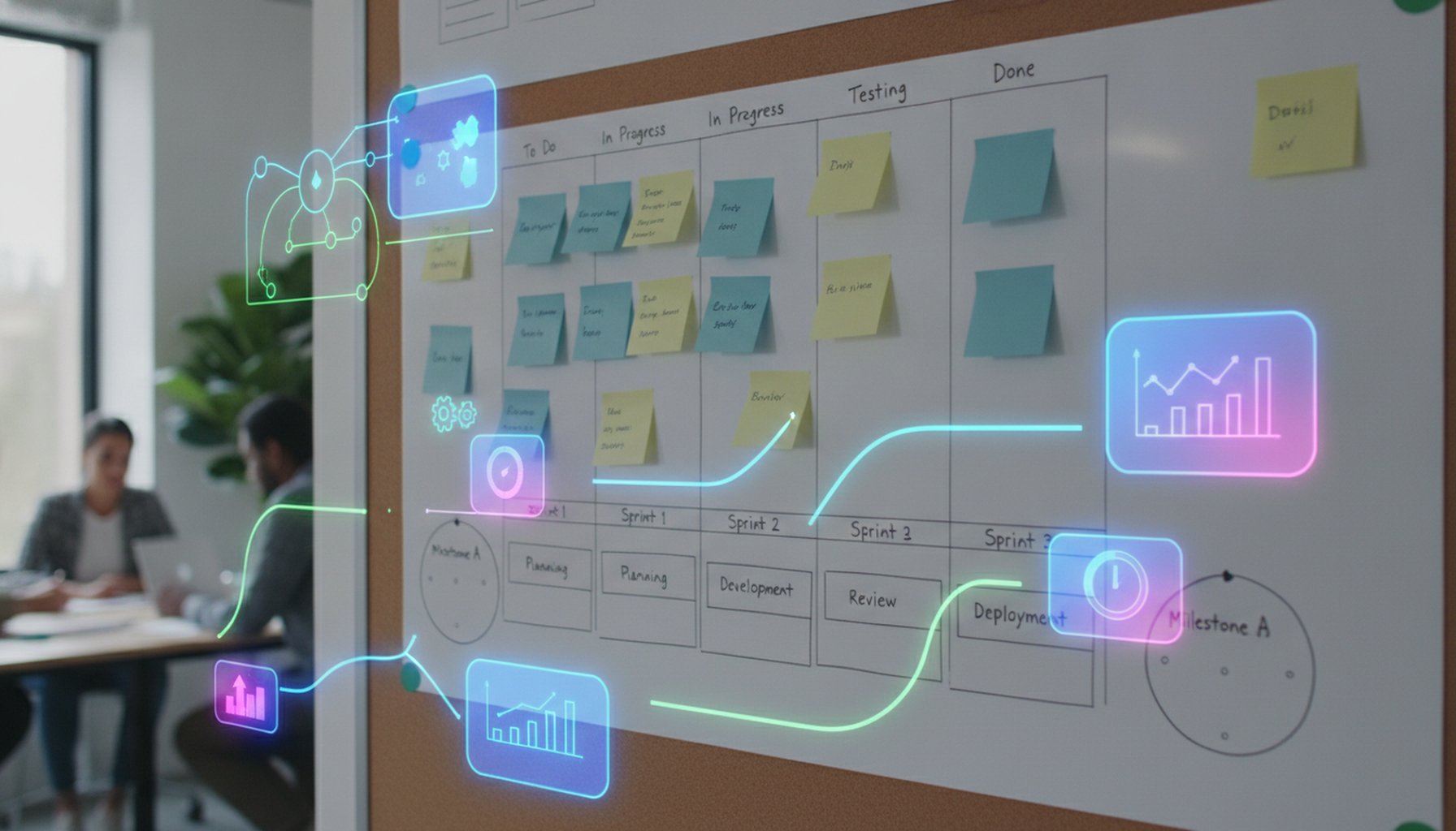 How Agentic AI Will Transform Dubai Businesses - An Implementation Roadmap 3 Project implementation timeline showing 90-day agile sprint methodology and deliverables