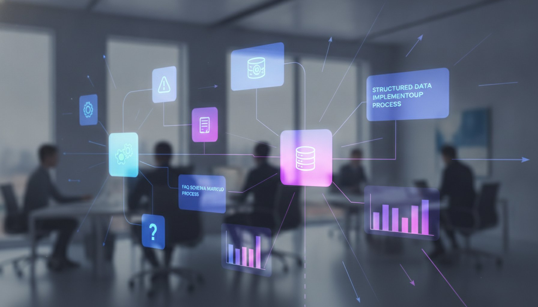 Your Customers Stopped Googling. They're Asking AI Now: The GEO Guide for Dubai Businesses 3 Technical diagram illustrating structured data and schema markup implementation steps