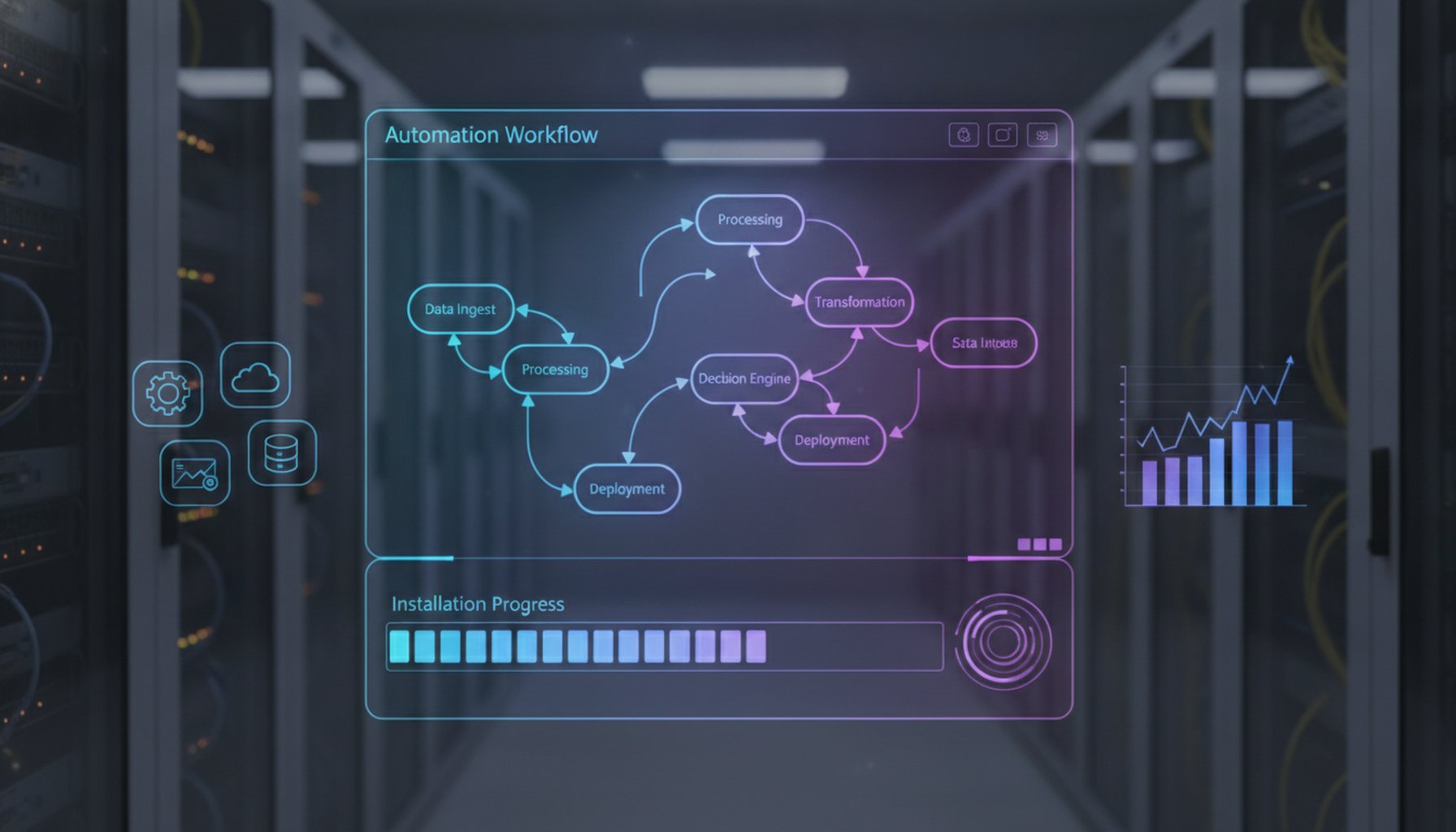 10 Proven AI Automation Strategies Every Retail & E-commerce Business Should Use 1 AI automation implementation dashboard displaying workflow connections and setup progress