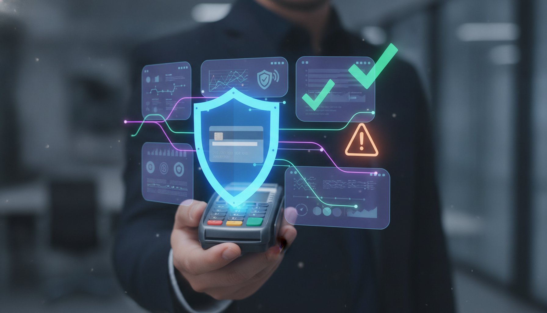 10 Proven AI Automation Strategies Every Retail & E-commerce Business Should Use 4 Fraud detection security shield protecting online payment transactions with verification indicators